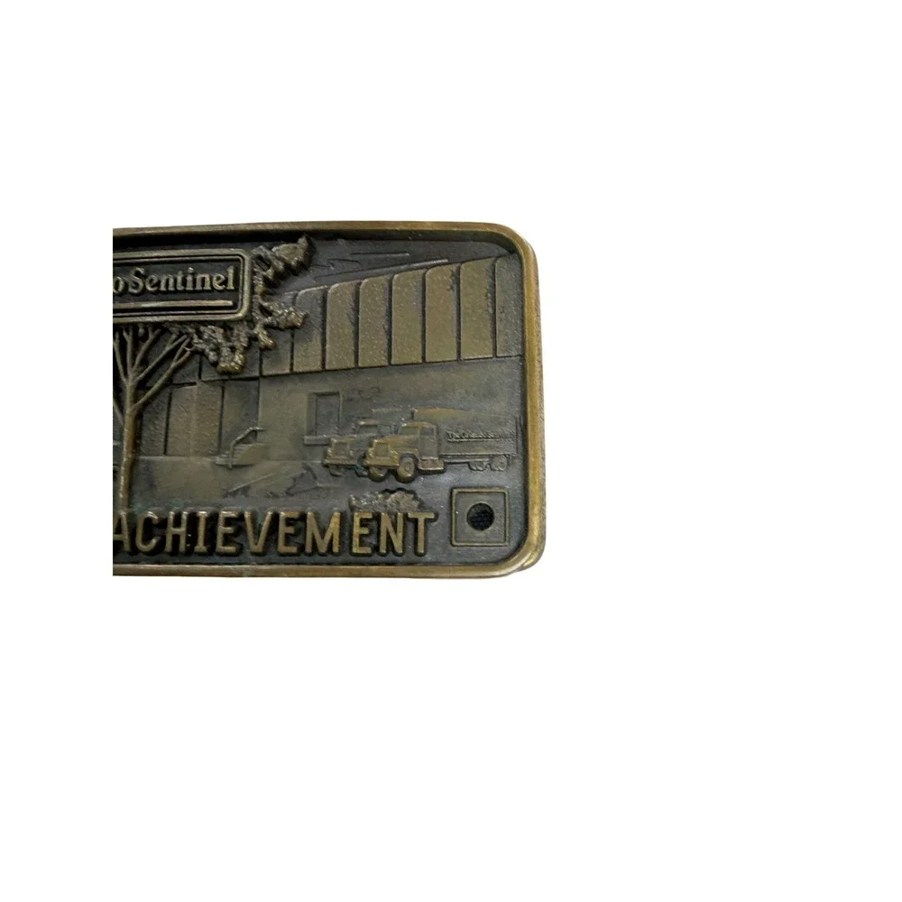 Vintage Orlando Sentinel Safety Achievement Buckle Award‎ Trucking Newspaper